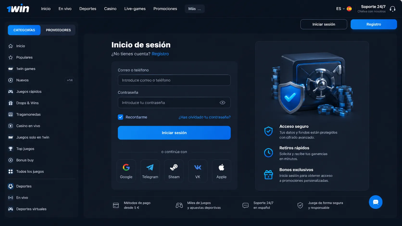Por qué un 1win login desbloquea el juego con dinero real