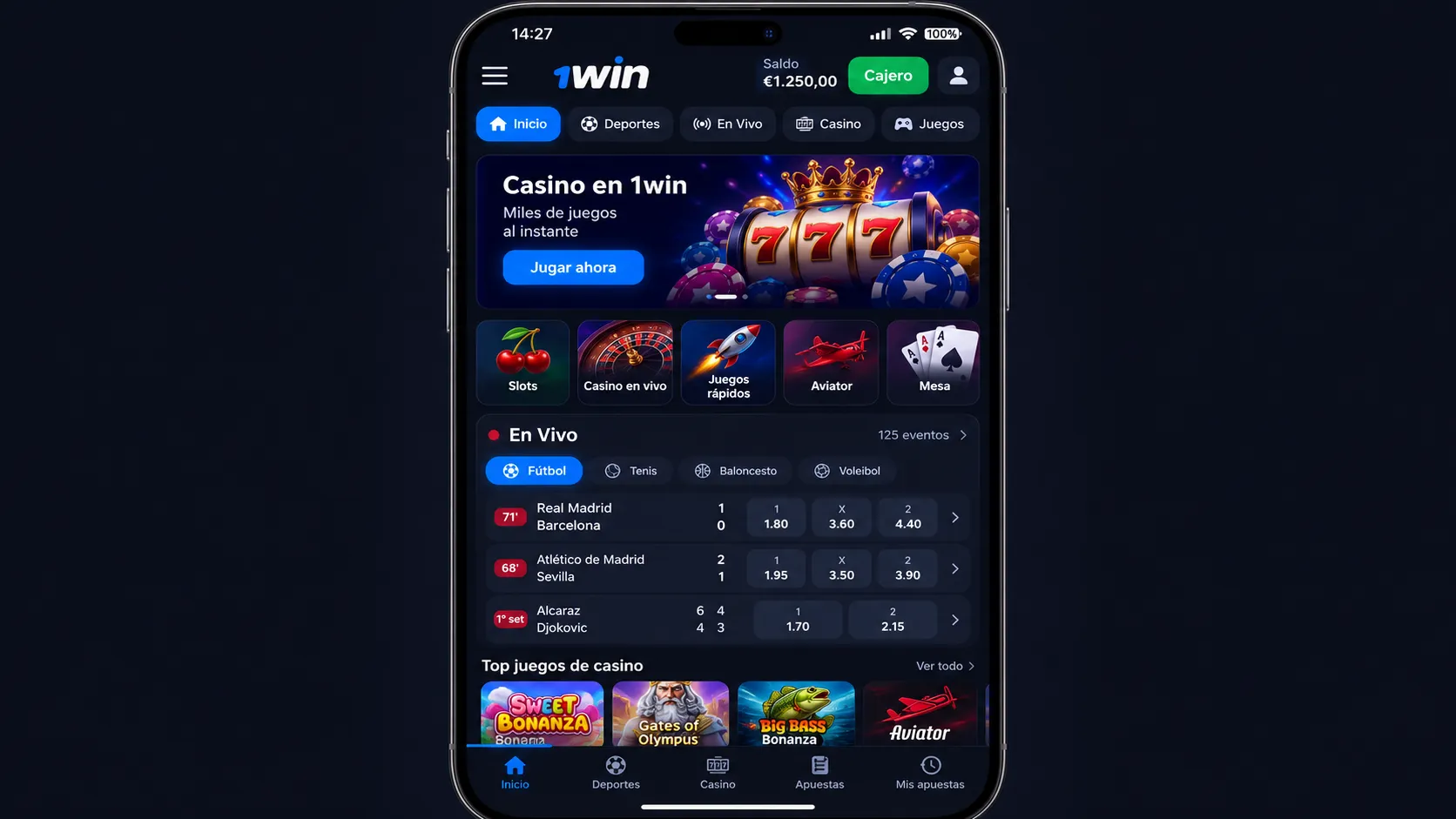 Qué hace la 1win bet APP día a día
